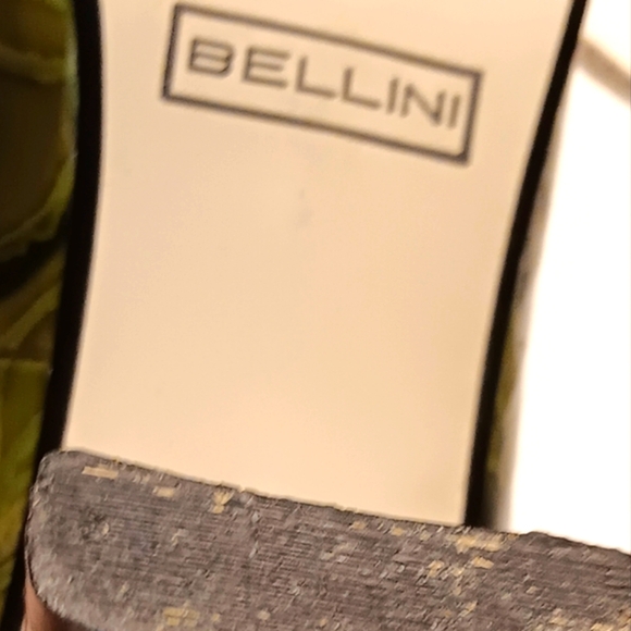 Embossed Camo Wedding Green Square Toe Pumps Block Heel 9B Patton Leather Snake - Picture 6 of 8